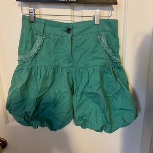Green summer shorts